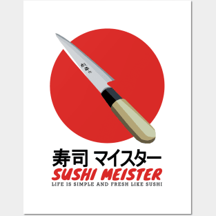 Life is Simple and Fresh Like Sushi Posters and Art